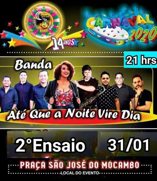 Bloco Até Que a Noite Vire Dia convida para 2º ensaio