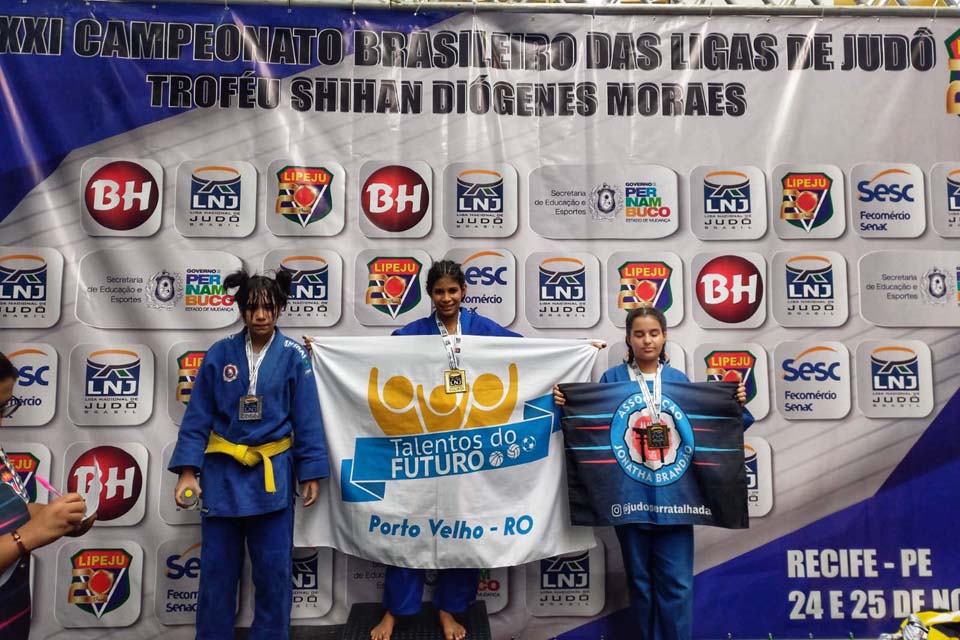 Judoca do Programa Talentos do Futuro é campeã no Campeonato Brasileiro em Pernambuco
