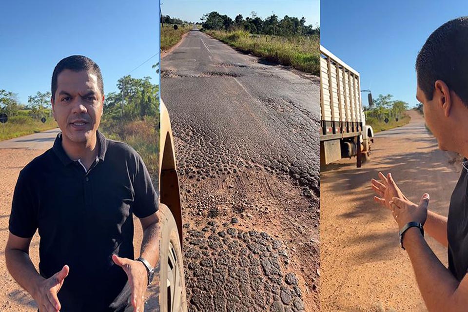 Deputado Cássio Gois solicita recuperação imediata da RO 492 para garantir escoamento de calcário na região