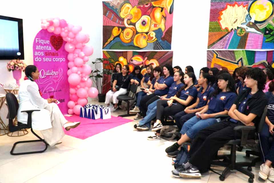 Governo de Rondônia mobiliza alunos e reforça mensagem sobre cuidado com a saúde da mulher e a vacina HPV