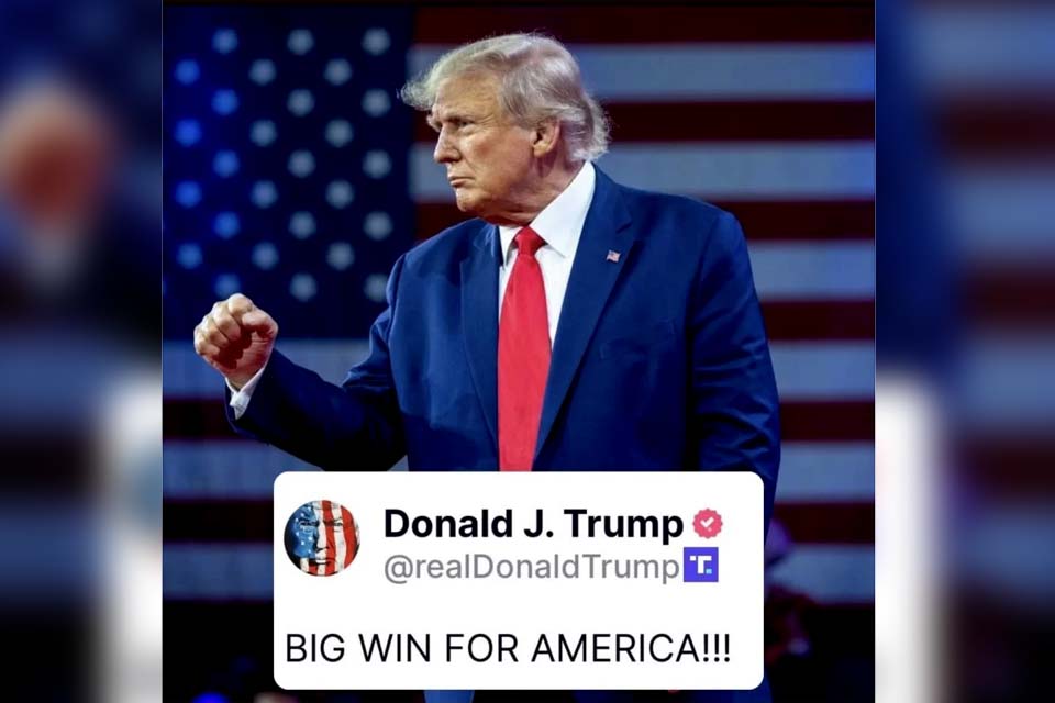“Grande vitória”, diz onald Trump após receber aval para disputar eleições