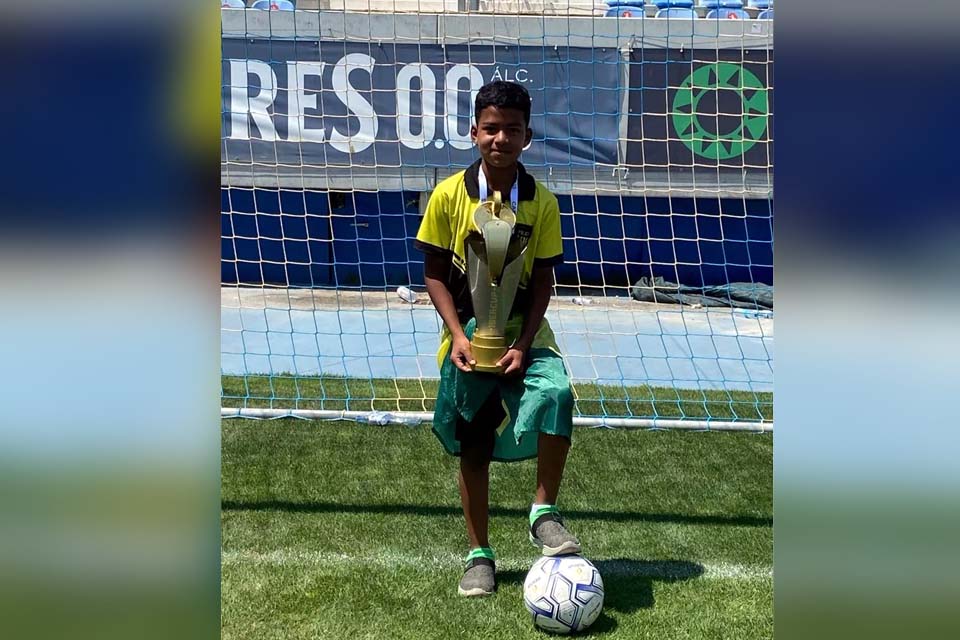 Promessa do futebol de Rondônia é artilheiro em Portugal