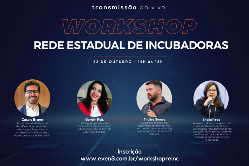 Inscrições para o primeiro Workshop sobre inovação e empreendedorismo no campo universitário estão abertas