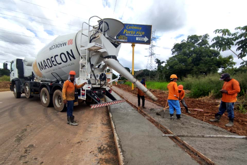 Obras da Estrada dos Periquitos em Porto Velho alcançam mais de 70% de execução
