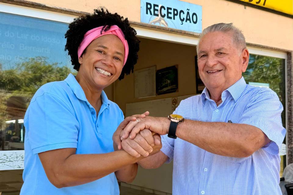 Deputada Sílvia Cristina entrega R$ 200 mil para o Lar do Idoso Aurélio Bernardi, em Ji-Paraná