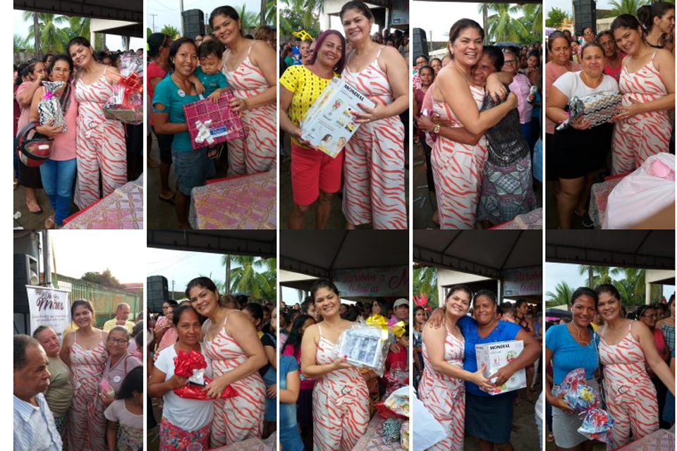 Festa de Dia das Mães de Cássia Muleta presenteia 700 famílias de Jaru