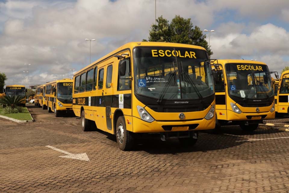 Com maior frota própria de transporte escolar do país, Prefeitura de Porto Velho transporta mais de 6.300 alunos por dia