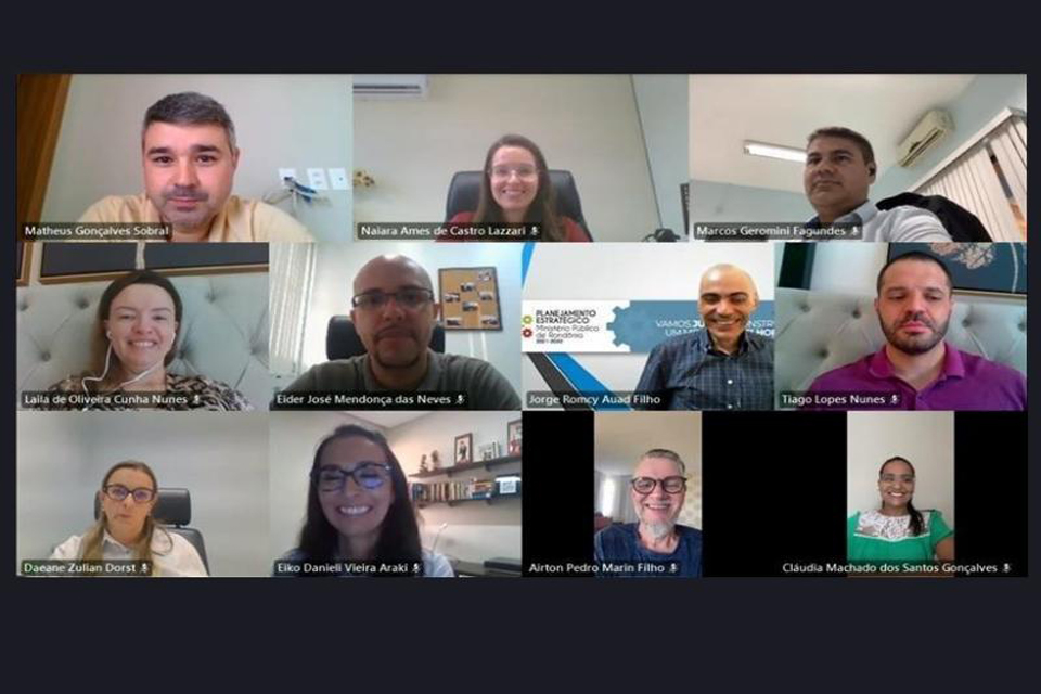 Ministério Público do Estado de Rondônia realiza terceiro Encontro por Área de Atuação do Planejamento Estratégico 2021/2030