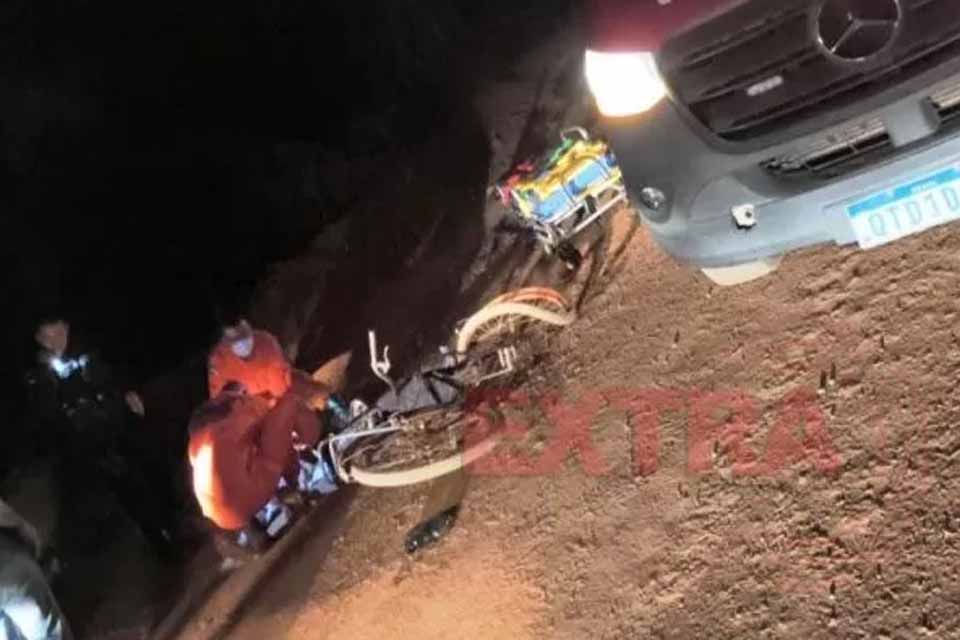 Motorista foge após atropelar duas mulheres de bicicleta em Vilhena