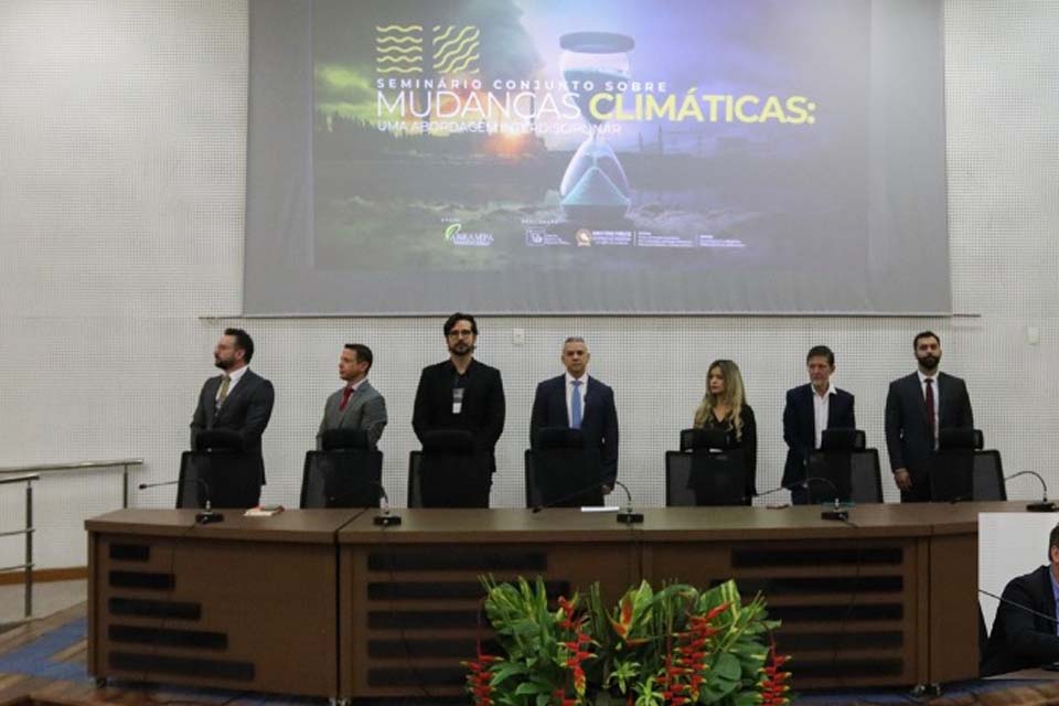 Movimento recente no sistema jurídico, Direito Climático é tema de palestra em abertura de Seminário realizado pelo MPRO e CNMP