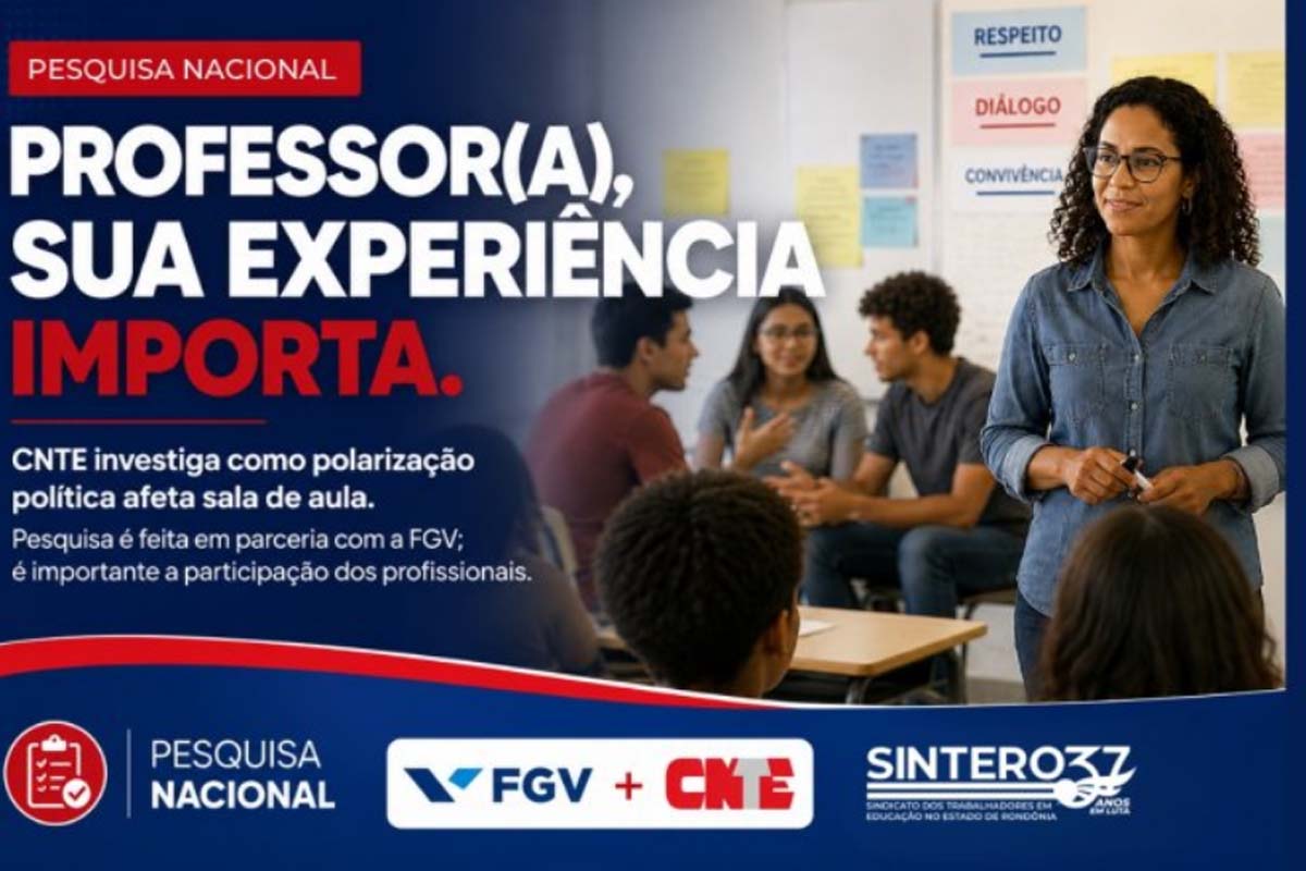 CNTE promove pesquisa em parceria com a FGV para investiga como polarização política afeta sala de aula