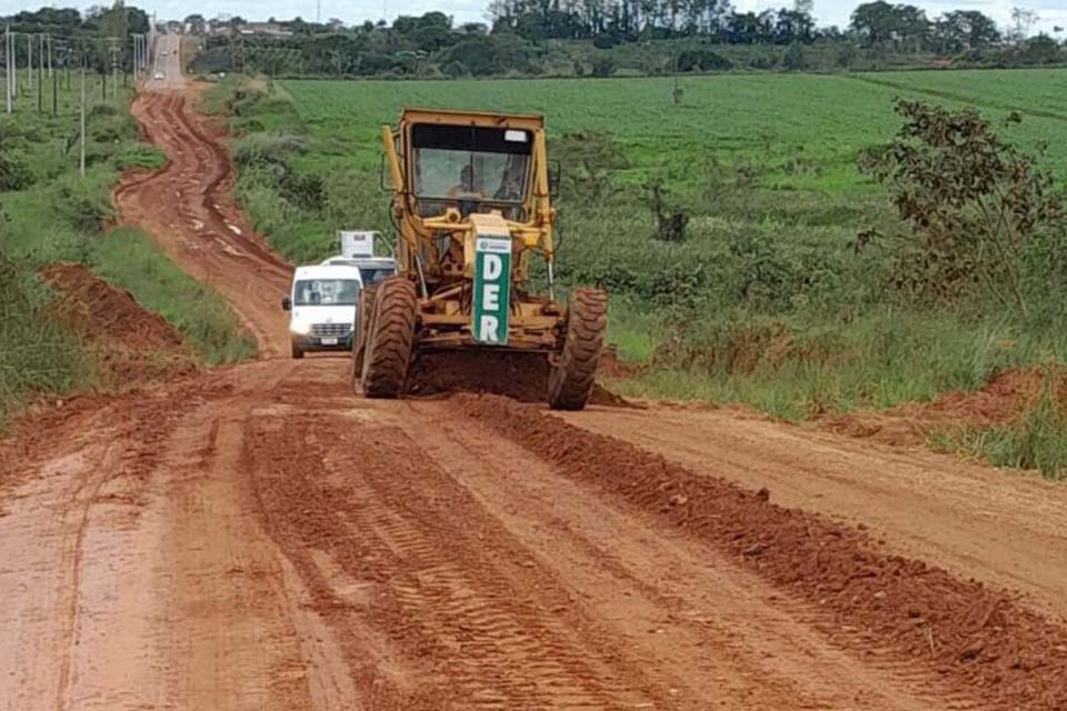DER conclui reconformação da plataforma em parte da RO-370