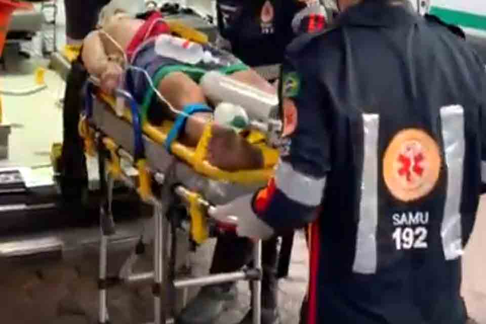 Homem é alvejado com tiro nas costas após invadir usina de Santo Antônio