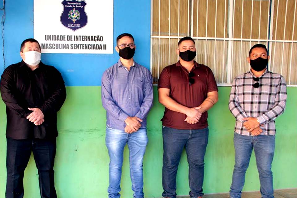  Unidade de internação e ACADEPOL recebem visita do deputado Anderson e equipe técnica da SEOSP