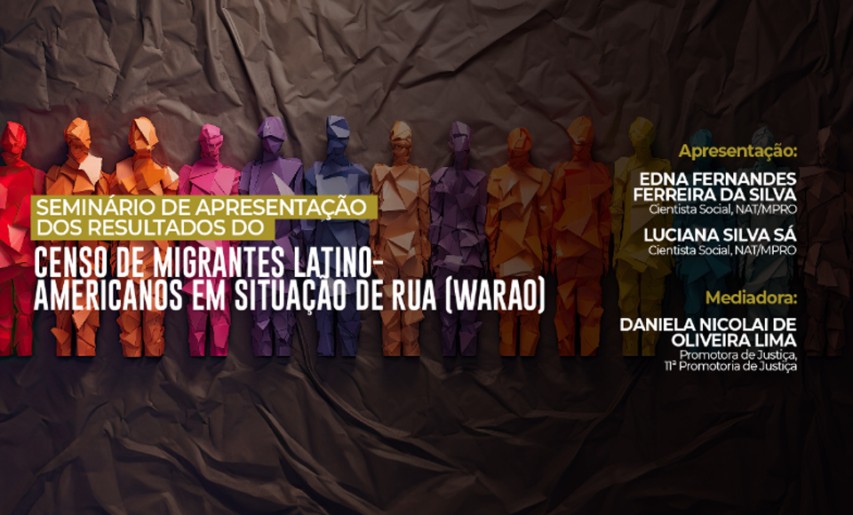 Censo sobre população migrante em Porto Velho será divulgado pelo MPRO