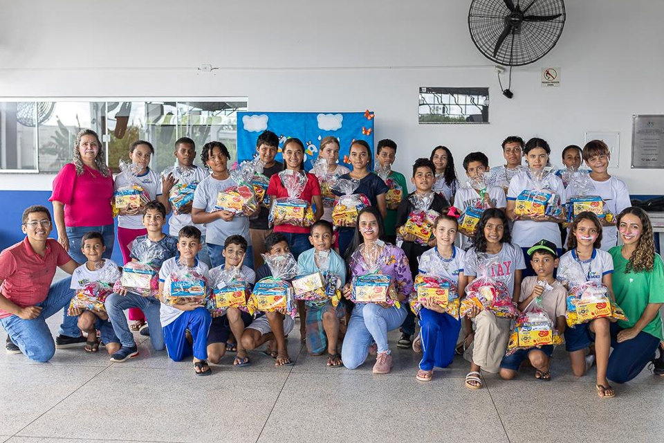 Prefeitura de Jaru realiza confraternização de Páscoa para crianças e adolescentes do Serviço de Convivência e Fortalecimento de Vínculos