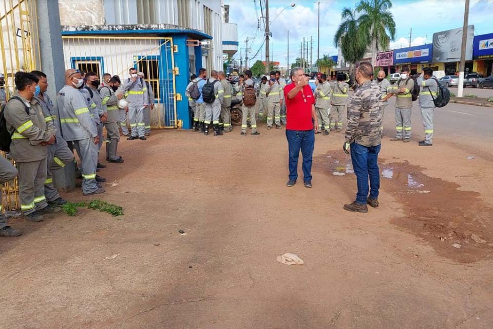 Sindicato dos Urbanitários de Rondônia - SINDUR cobra pagamento de salário de trabalhadores terceirizados
