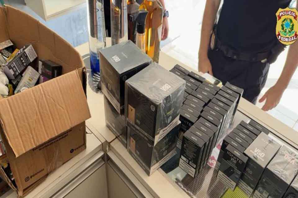 PF deflagra Operação contra contrabando de cigarros eletrônicos em Rondônia
