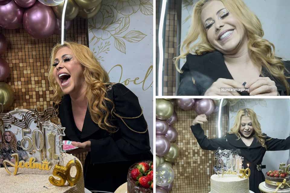 Joelma faz 50 anos em grande estilo com festa no camarim e declara: “Melhor fase da minha vida!”