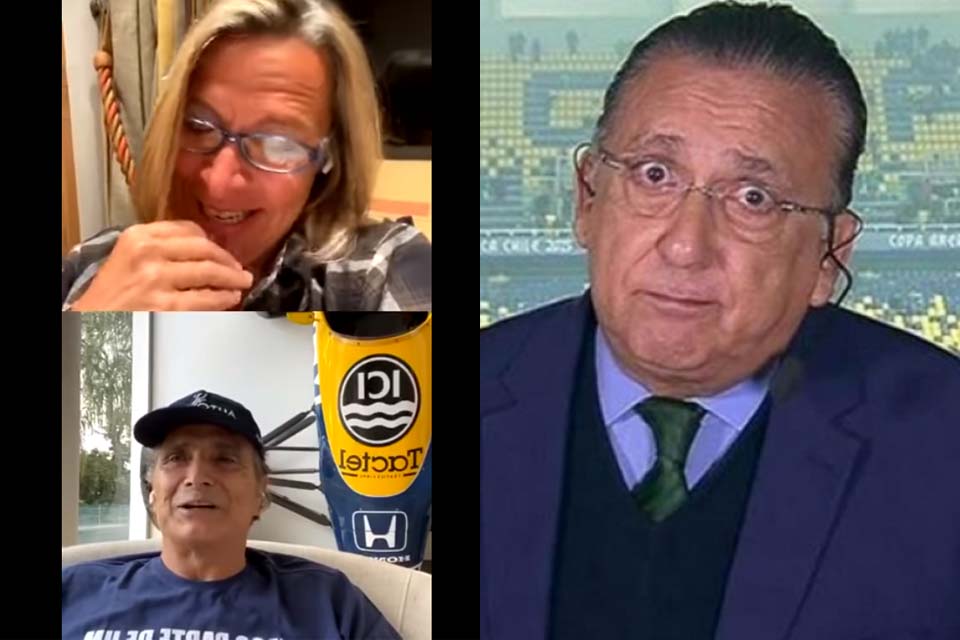VÍDEO - Em live com repórter da Globo, Nelson Piquet diz que Galvão Bueno 'não entende p** nenhuma de automobilismo'