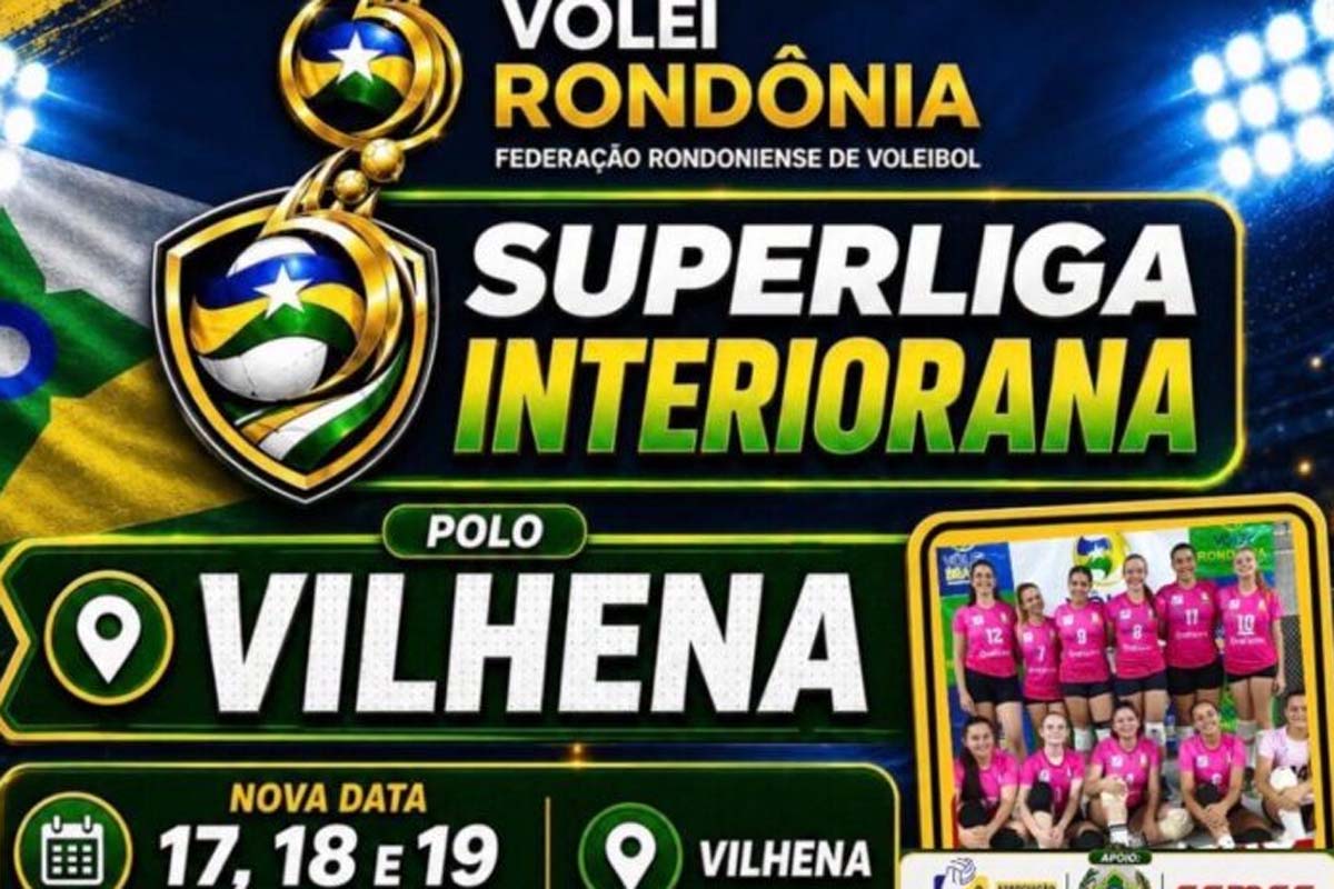 Vilhena recebe etapa da Superliga Interiorana de Voleibol neste fim de semana
