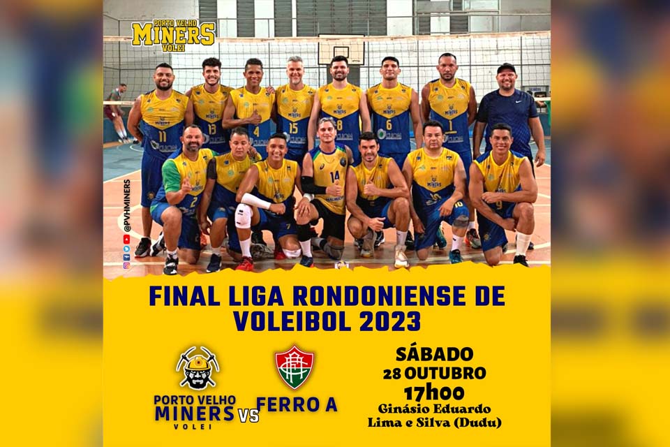 Porto Velho Miners x Ferroviário: Final da Liga Rondoniense de Vôlei acontece neste sábado