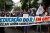 Professores estaduais e municipais do Rio fazem paralisação de 24h