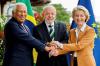 Lula discute veto à carne brasileira com líder da União Europeia e presidente da Comissão Europeia