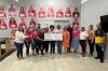 Sílvia Cristina entrega R$ 100 mil para a Associação Mulheres de Lenço, em Rolim de Moura