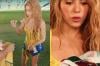 Shakira visita Maracanã, ganha camisas de rivais e interage com fãs em português