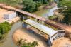 Prefeitura conclui primeira etapa da construção da ponte de concreto e aço sobre o Rio Salvador, na Linha 601