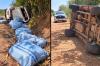 Hilux capota durante fuga e mais de 530 quilos de drogas são apreendidos