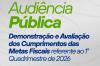 Prefeitura convida população para Audiência Pública referente ao 1º Quadrimestre