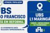 UBS São Francisco terá atendimento temporariamente transferido durante reforma da unidade
