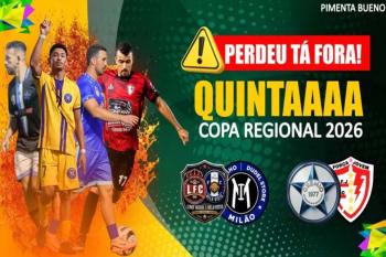 Dois jogos definem o destino de quatro equipes na Copa Regional nesta quinta-feira