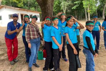 Gincana ambiental promove aprendizado e conscientização no parque ambiental 