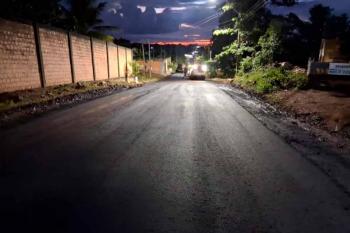 Prefeitura de Ji-Paraná avança com pavimentação no bairro Novo Horizonte