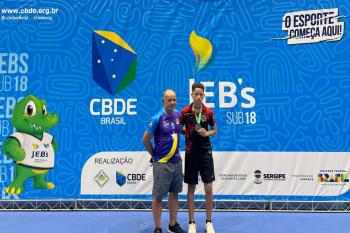 Aluno do Campus Ariquemes conquista medalha de prata nos Jogos Escolares Brasileiros em Aracaju