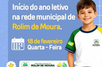 Ano letivo na rede municipal terá início dia 18 de fevereiro