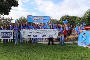 Prefeitura de Pimenta Bueno realiza ação para conscientização sobre o tema Autismo