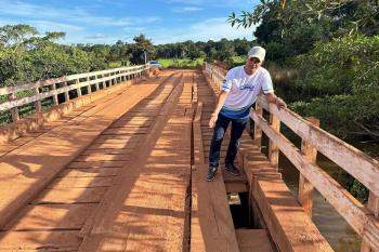 Deputado Cssio Gois solicita nova ponte na Estrada da Figueira, que liga Cacoal e Espigo