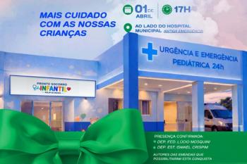 Rolim de Moura inaugura Pronto Socorro Infantil na quarta-feira e amplia atendimento às crianças