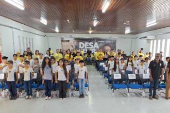 Formatura dos alunos Agentes Mirins celebra a cidadania no trânsito