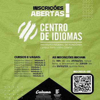 Campus Calama do IFRO lança edital para Cursos de Idiomas