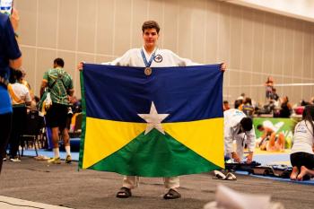 Judoca de Rondônia conquista prata e faz história sendo o primeiro medalhista nos JEBs 2026