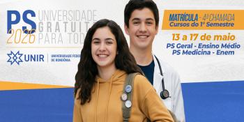 UNIR publica convocações em 4ª chamada do PS UNIR Geral e Medicina 2026