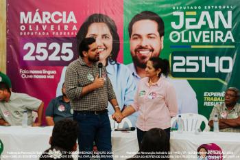 Apoio e mobilização marcam encontro de Jean Oliveira e Márcia Oliveira em Rolim de Moura