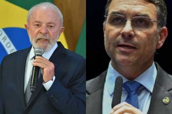 Pesquisa mostra Lula na frente de Flávio Bolsonaro na disputa presidencial de 2026