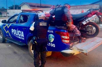 Fuga em alta velocidade termina em prisão de motociclista