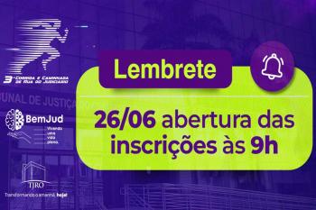 Inscrições para a 3ª Corrida e Caminhada de Rua do Judiciário abrem nesta sexta-feira (26), às 9h da manhã